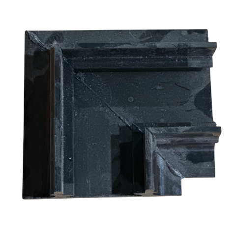 Deck Drain Corner Trench Channel, 90 Degree, Black